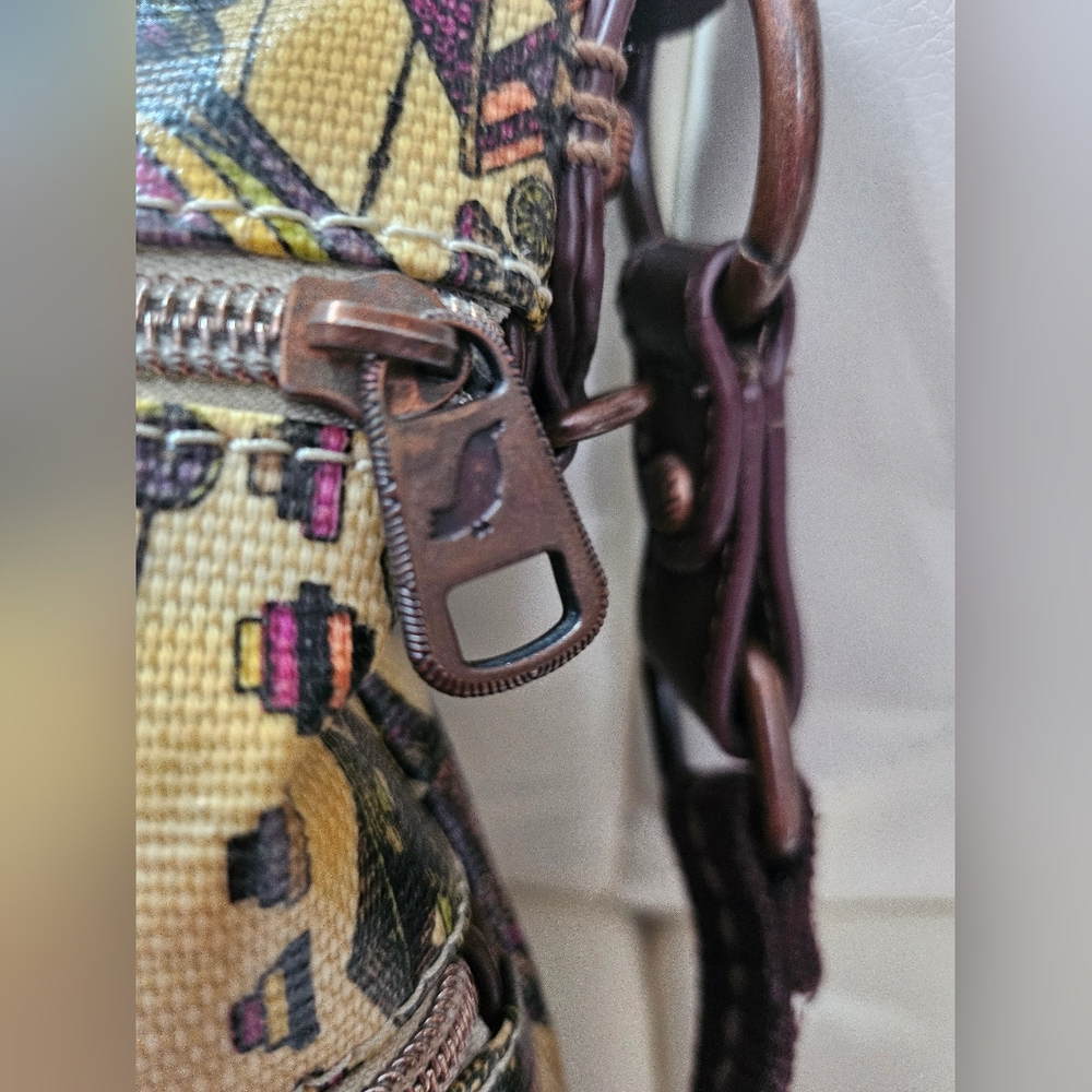 Sakroots Floral Cream Purple Crossbody Bag - Picture 6 of 12